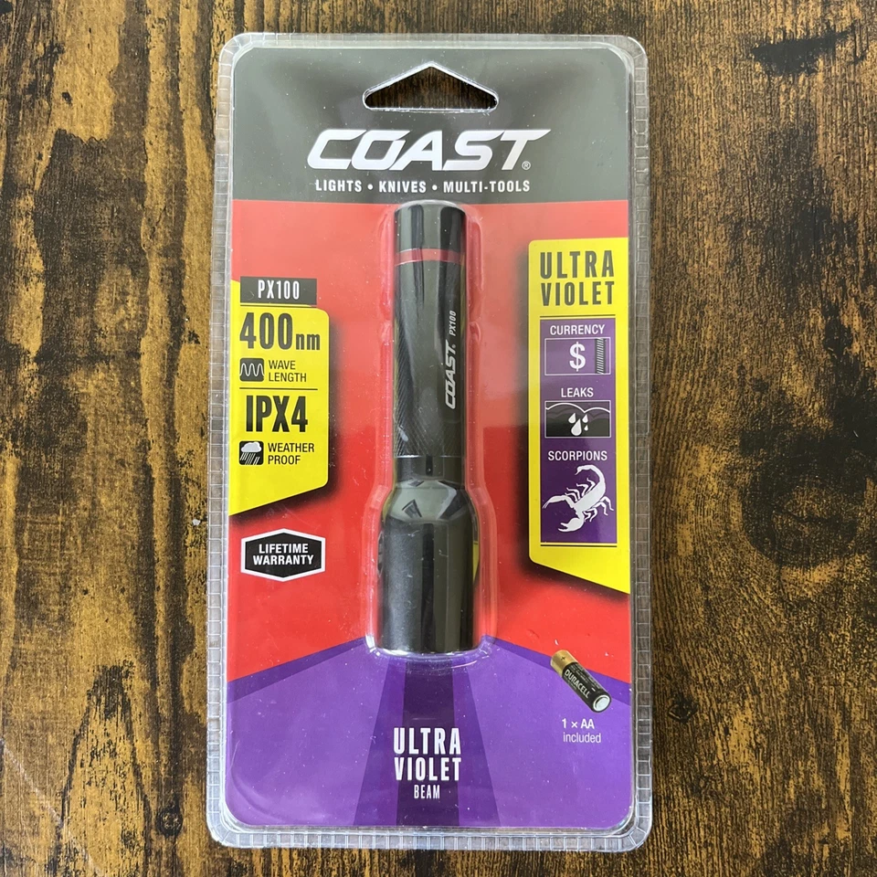 Coast Pocket Light Flashlight Handheld PX100 Detector Detecting UV Lightweight - Image 1 of 2