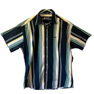 CHAPS Ralph Lauren 90's Classic Preppy Stripe Men's L Button Down Shirt - Picture 1 of 5