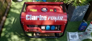 Clark PG3800 Generator. Fuel Cans, Oil And Spare Spark Plugs. - Picture 1 of 10