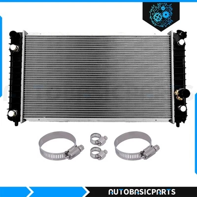 For 1996-2005 Chevrolet Blazer Aluminum Radiator with Oil Hose Clamps Kit Foto 1 de 4
