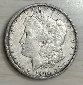 1904-P Morgan Silver Dollar _ Philadelphia Mint * Better Date Original Coin - Picture 1 of 2