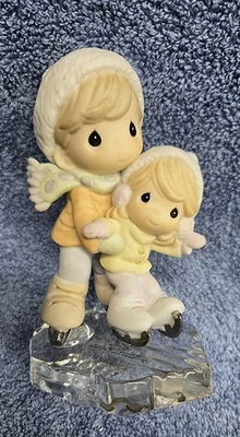 2007 Precious Moments Figurine Always Here to Guide and Protect You Ice Skating - Image 1 of 4