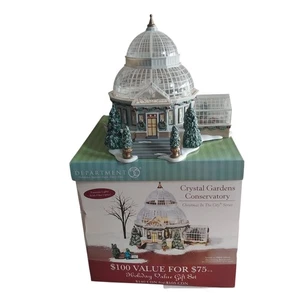 Dept56 Christmas in The City  Crystal Gardens Conservatory Building Original Box - Picture 1 of 22
