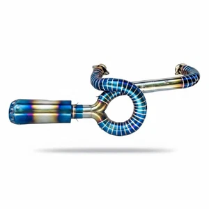 Pipes Exhaust Custom Fit Harley Davidson Sportster 883 1200  2 Into 1 - Picture 1 of 2