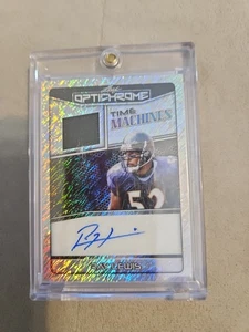 Parche de camiseta usada del juego Ray Lewis 2025 Leaf Optichrome Time Machines automático 1/1 🔥⭐ - Imagen 1 de 24