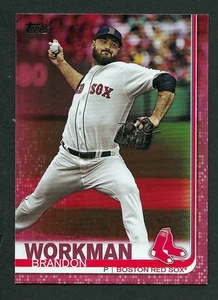 2019 Topps Mother's Day Pink #378 Brandon Workman Boston Red Sox 23/50 - Picture 1 of 1
