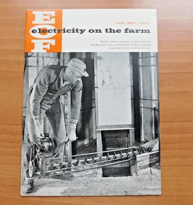 AUG-SEPT 1960 Elektrizität auf dem Bauernhof Magazin Mai-Ausgabe Vintage Farm Water Tech - Bild 1 von 4