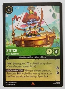 Stitch - Alien Buccaneer 72/204 Azurite Sea Regular NM - Bild 1 von 2