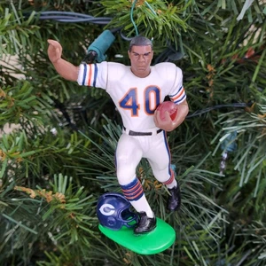 Camiseta deportiva de colección Gale Sayers Chicago Bears NFL fútbol americano adorno de Navidad árbol vacaciones #40 - Imagen 1 de 5