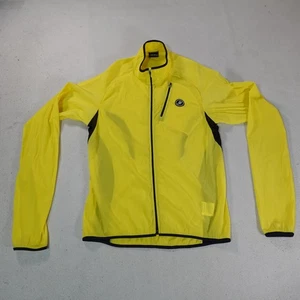 Castelli Cycling Jacket mens Large Lightweight Windbreaker Reflective Bike - Picture 1 of 14