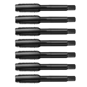 7pcs Spiral Point Tap Set Titanium Plated for Low Carbon For Steel Aluminum - Picture 1 of 12