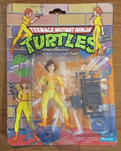 1990 Playmates TMNT April O'neil ~ PRESS variante a strisce blu - Foto 1 di 12