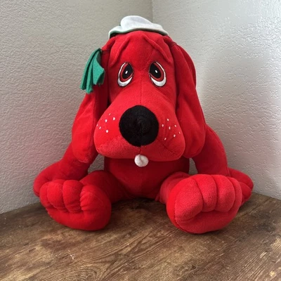 VTG COMMONWEALTH 1987 Clifford BIG Red Dog Plush 24" Christmas Cuddly Soft - Image 1 of 4