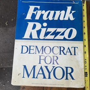 ORIGINAL PHILADELPHIA POSTER FRANK RIZZO FÜR BÜRGERMEISTER - Bild 1 von 8