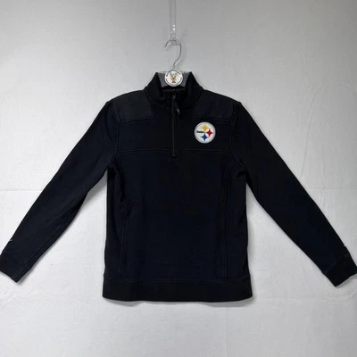 Vineyard Vines Pittsburgh Steelers Cuarto Cremallera Pullover Sudadera Negra XS Foto 1 de 4