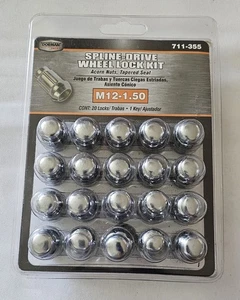 DORMAN 711-355 SPLINE DRIVE WHEEL LOCK KIT LUG NUTS M12 - 1.50 Sealed - Picture 1 of 9