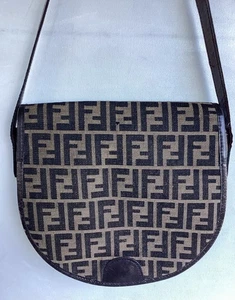 Vintage Schultertasche FENDI Zucca FF Canvas Leder - Bild 1 von 24