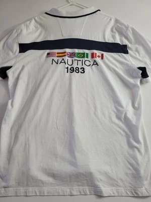 Vtg Nautica 1983 International Polo Shirt 3XL Brazil Canada UK Italy USA Spain - Image 1 of 4