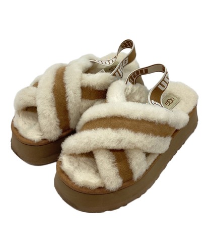 UGG Sandali con cinturino posteriore avorio x marrone misura: 23 cm US6