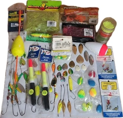 Lot Of New And Used Twister Spinner Rig Blades Beads Floats Fishing - Image 1 of 4