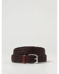 Orciani Woven Leather Buckle Belt Men Dark - Picture 1 of 3