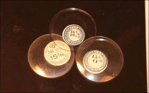 NOS NEW OLD STOCK 15 Ligne Glass Pocket Watch Crystals Open Face Size - Picture 1 of 17