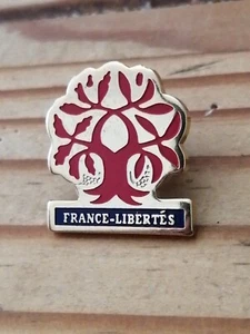 Pin's Pins Pin Enamel-Associations Danielle Mitterrand "FRANCE LIBERTÉS"  - Picture 1 of 2