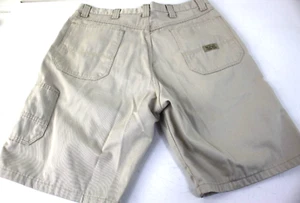 Wrangler Casual Men's 34W x 10L Straight Tan Utility Jean Shorts - stain   #C952 - Picture 1 of 6