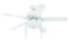Craftmade 52" Enduro Plastic with Light Kit Ceiling Fan in White