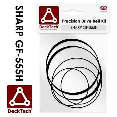 DeckTech™ Replacement Belts for Sharp Cassette Player GF-555H GF555H GF 555H - Image 1 of 3