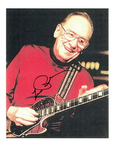 Les Paul signed Autogramm Bild Musik Legende Gibson Gitarre RAR + COA - Bild 1 von 1