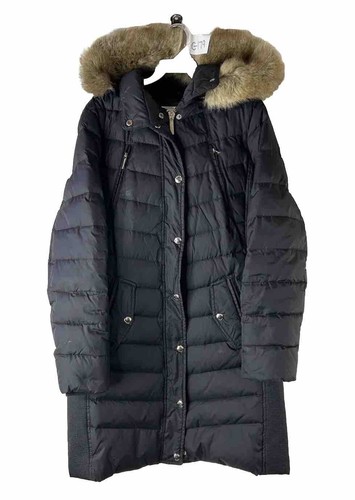 Cappotto lungo trapuntato con cappuccio pelliccia sintetica medio piumino Michael Kors donna