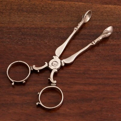 JOHN CLAYTON ? GEORGE II ENGLISH STERLING SILVER SUGAR NIPS / TONGS 1739-41 - Image 1 of 4