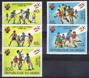 Niger postfris 1982 MNH 814-818 - WK Voetbal / Football Espana '82 - Bild 1 von 1