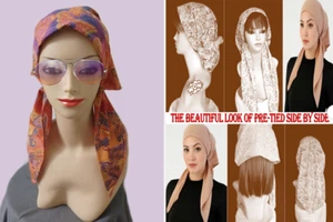 Foulard Pre-Legato SOLO Foulard, Copricapo Tichel Ctone SCIARPE Farfalle - Foto 1 di 8