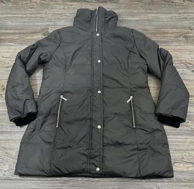 Chaqueta Michael Kors Mujer Talla Grande Gris Oscuro Acolchada Abrigo Puffer Parka Foto 1 de 4