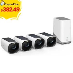 eufy eufyCam 3 Outdoor Wireless Security System Solar Panel 4K Spotlight Camera - Picture 1 of 6