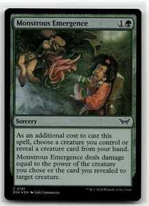 Lámina Monstrous Emergence 191 Magic The Gathering Duskmourn Magic - Imagen 1 de 1
