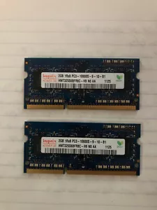Hynix 4GB Kit (2GB x 2) PC3-10600S SODIMM 1333MHz RAM PC & Apple Mac - Picture 1 of 2