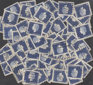 CANADÁ - 1962/63 - USADO - SC # 405 X 50 - QEII 5c AZUL - ARTESANÍA...ETC. - Imagen 1 de 1