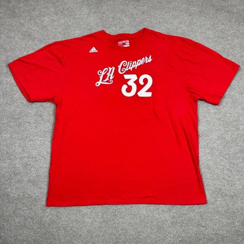 LA Clippers Shirt Mens 2XL XXL Red Short Sleeve Blake Griffin NBA Basketball Cover