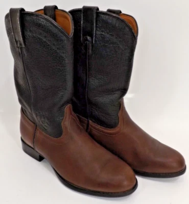 Ariat A-1 Estilo Clásico 33221 Negro y Marrón Punta Redonda Bota - MUJER Talla 8.5 Foto 1 de 4