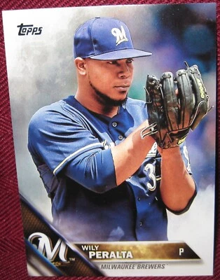 2016 TOPPS #414 WILY PERALTA BASE CARD NM-MT - Image 1 of 2