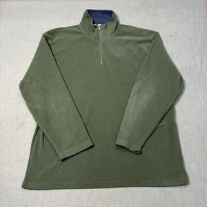 Nautica Pullover Herren XL grün 1/4 Reißverschluss Pulli Sweatshirt Fleece warm - Bild 1 von 8