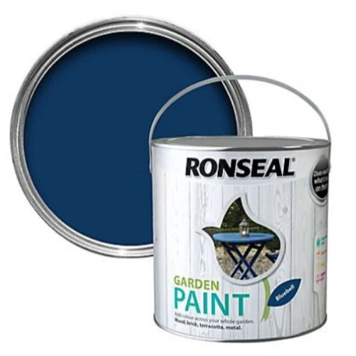 Ronseal Vernice Giardino Esterno Esterno Legno Mattone Metallo Pietra Bluebell 2,5L - Immagine 1 di 1