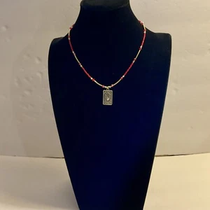 Hamsa Fatima Hand Beaded Necklace - Picture 1 of 20