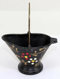 Vintage Davis Products Corp Metal Coal Bucket Scuttle Ashtray Brooklyn, New York - Picture 1 of 5