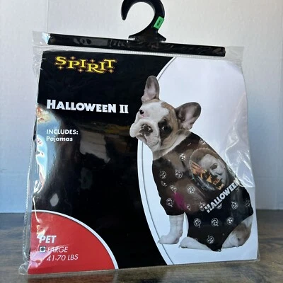 Pijama Michael Myers Pet - Halloween II - Spirit Halloween Talla Grande: 41-70 lb Foto 1 de 4