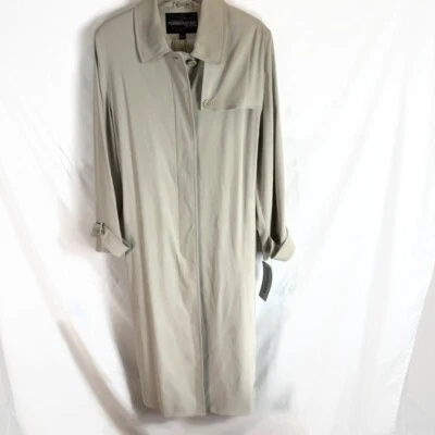 Women’s Forecaster of Boston Trench Coat Tan Womens Size 12 Full Length Belt NWT - Image 1 of 4