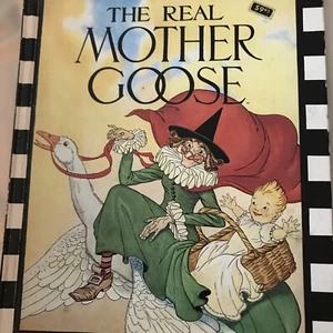The Real Mother Goose -Nursery Rhyme Book 1986 Hardcover, Rand McNally & Co Good - Picture 1 of 2